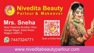 Business Cards printing press services in Kamptee, Check sample for Beauty Parlour And Makeover 1