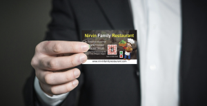 Business Cards printing press services in Kamptee, Check sample for Restaurant 3