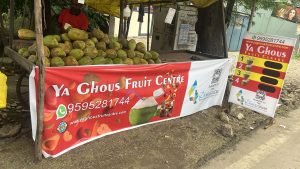 Flex banner printing press services in Kamptee, Check sample for Fruit center 2