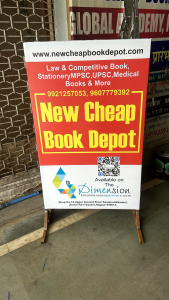 Standee printing press services in Nagpur, Check sample for book depot 2