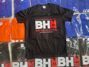 T-Shirt printing press services in Kamptee, Check sample for Black T-Shirt for Advertising Company 2