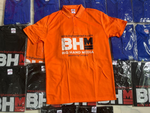 T-Shirt printing press services in kamptee, Check sample for Orange T-Shirt for Advertising Company 1