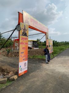 Promotional entry gate printing press services in anushakti nagar Nagpur, Check sample for ganesh utsav mandal 3