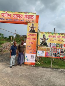 Promotional entry gate printing press services in anushakti nagar Nagpur, Check sample for ganesh utsav mandal 6