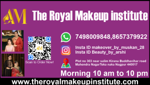 Business Cards printing press services in Kamptee, Check sample for Makeup institute 1