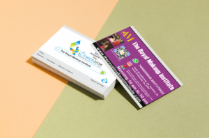 Business Cards printing press services in Kamptee, Check sample for Makeup institute 6