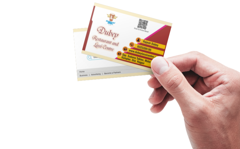 Visiting Cards printing press services in kamptee, Check sample for Restaurant And Lassi Centre