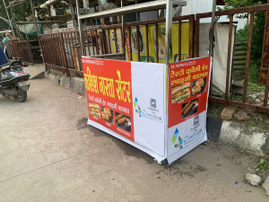 Flex banner printing press services in Kamptee , Check sample for Nashta center 2