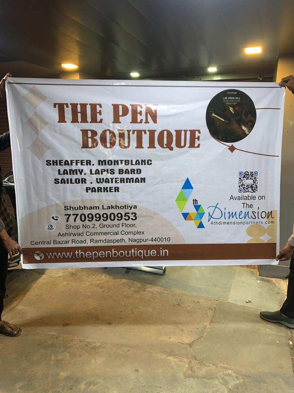 Flex Banner printing press services in Ramdaspeth Nagpur, Check sample for Boutique