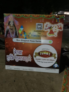 Outdoor Flex Hoarding Advertisement printing press services in Chhawani Kamptee, Check sample for Raas garba Utsav 9