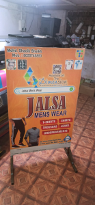 Standee printing press services in Yerkheda Kamptee, Check sample for Mens Wear Shop 1