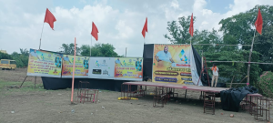 Outdoor Flex Hoarding Advertisement printing press services in Kalka Mata Mandir Yerkheda Kamptee, Check sample for Raas Garba Utsav 1