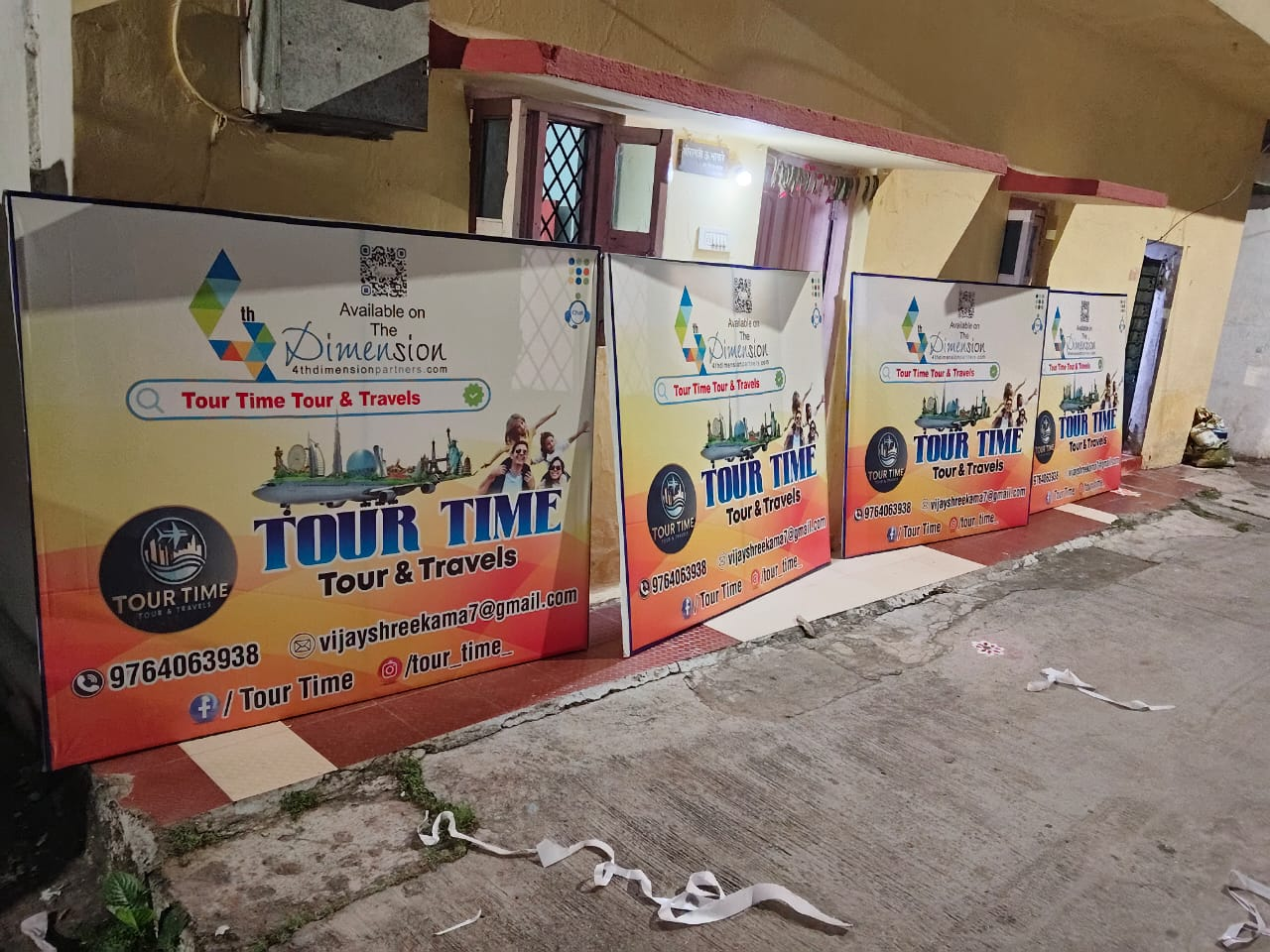 Flex Banner printing press services in K.T Nagar Nagpur, Check Sample for Tour and Travels