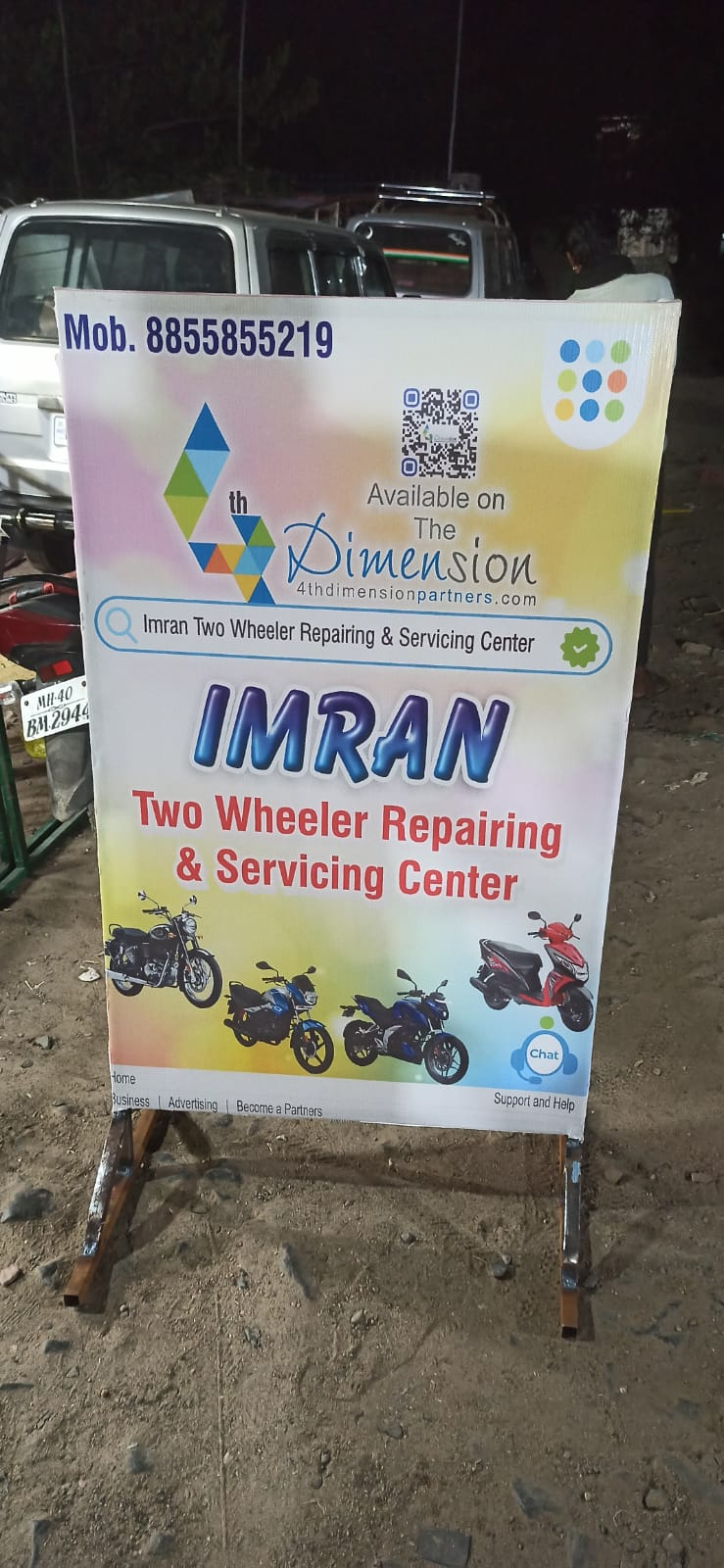Standee printing press services in Relief Hospital JN Road Warispura Kamptee, Nagpur Check sample for Two Wheeler Repairing And Servicing Center
