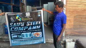 Flex Banner printing press services in Pili Nadi Nagpur, Check sample for Steel Company 1