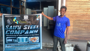 Flex Banner printing press services in Pili Nadi Nagpur, Check sample for Steel Company 2