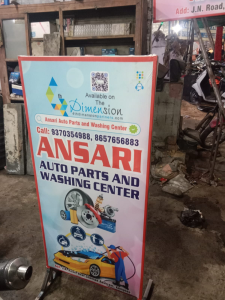 Standee printing press services in J. N Road Near Champa Aashram Kamptee, Nagpur Check sample for Auto Parts And Washing Center 1