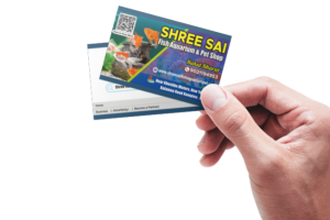 Visiting Card printing press services Near Khushbu Motors New Yerkheda Kalamna Road Kamptee, Nagpur Check sample for Fish Aquarium And Pet Shop 5