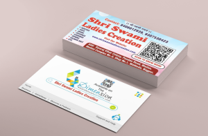 Visiting Card printing press services in Swaraj Vihar Colony Pandan Road Madan Mohini Complex Wathoda, Nagpur Check sample for Ladies Creation Shop 5