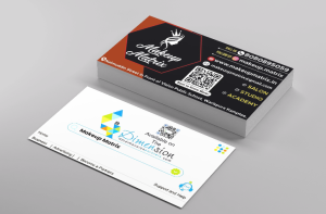 Business Card in printing press services  Naimuddin Street in Front of Vision Public School warispura Kamptee, Nagpur Check sample for Makeup Salon And Academy 5