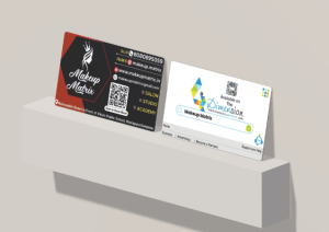 Business Card in printing press services  Naimuddin Street in Front of Vision Public School warispura Kamptee, Nagpur Check sample for Makeup Salon And Academy 6