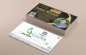 Visiting Card printing press services Near Dragon Palace Azad Nagar Kamptee, Nagpur Check sample for Biryani Center 4