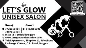 Visiting Card printing press services in Tulsi Apartment Telephone Exchange Chowk CA Road Nagpur, Check sample for Salon 1