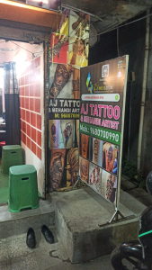 Standee printing press services Near Shri Mata Mandir Loha Pool Sitabuldi Nagpur, Check sample for Tattoo And Mehandi Artist 2