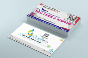 Visiting Card printing press services in Naka No 2 Kamptee Road Bhilgaon, Nagpur Check sample for Paints And Hardware Shop 4