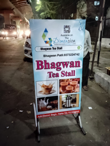 Standee printing press services in Bezon Bagh Naka No 10 Nagpur, Check sample for Tea Stall 1