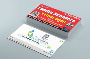 Visiting Card printing press services in Indora Chowk Kamptee Road, Nagpur Check sample for Two And Tree Wheeler Genuine Parts Dealers Shop 4