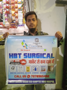 Flex Banner printing press services in Rajiv Gandhi Nagar Old Kamptee Road, Nagpur Check sample for Surgical Shop 1