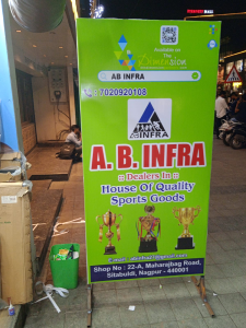 Standee printing press services in Maharajbag Road Sitabuldi, Nagpur Check sample for Sports Trophy Shop 1