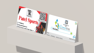 Business Card printing press services in Qidwai Ground Lashkari Bagh, Nagpur Check sample for Sports Goods Shop 6