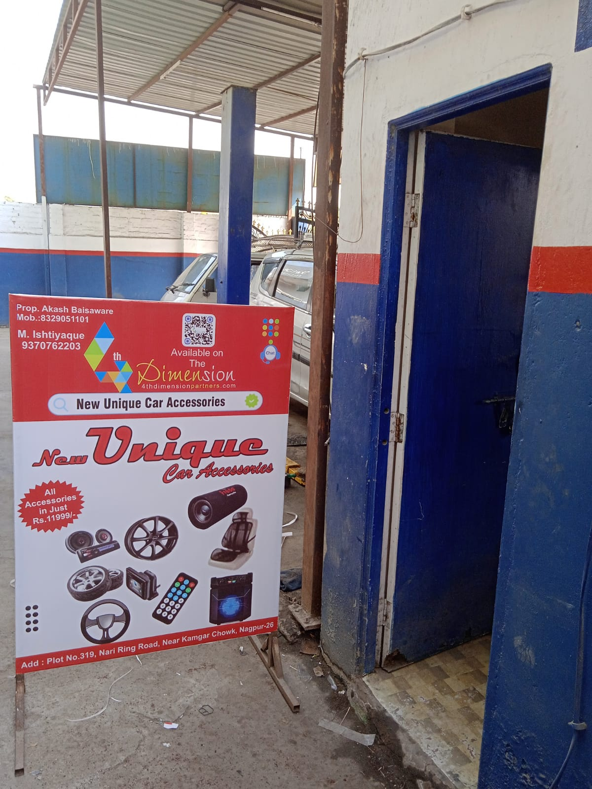 Standee printing press services in Nari Ring Road Near Kamgar Chowk, Nagpur Check sample for Car Accessories Shop