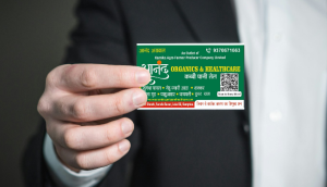 Visiting Card printing press services in Borkar Chowk Sarafa Bazar Lala Oli Kamptee, Nagpur Check sample for Organics And Healthcare Products Shop 4