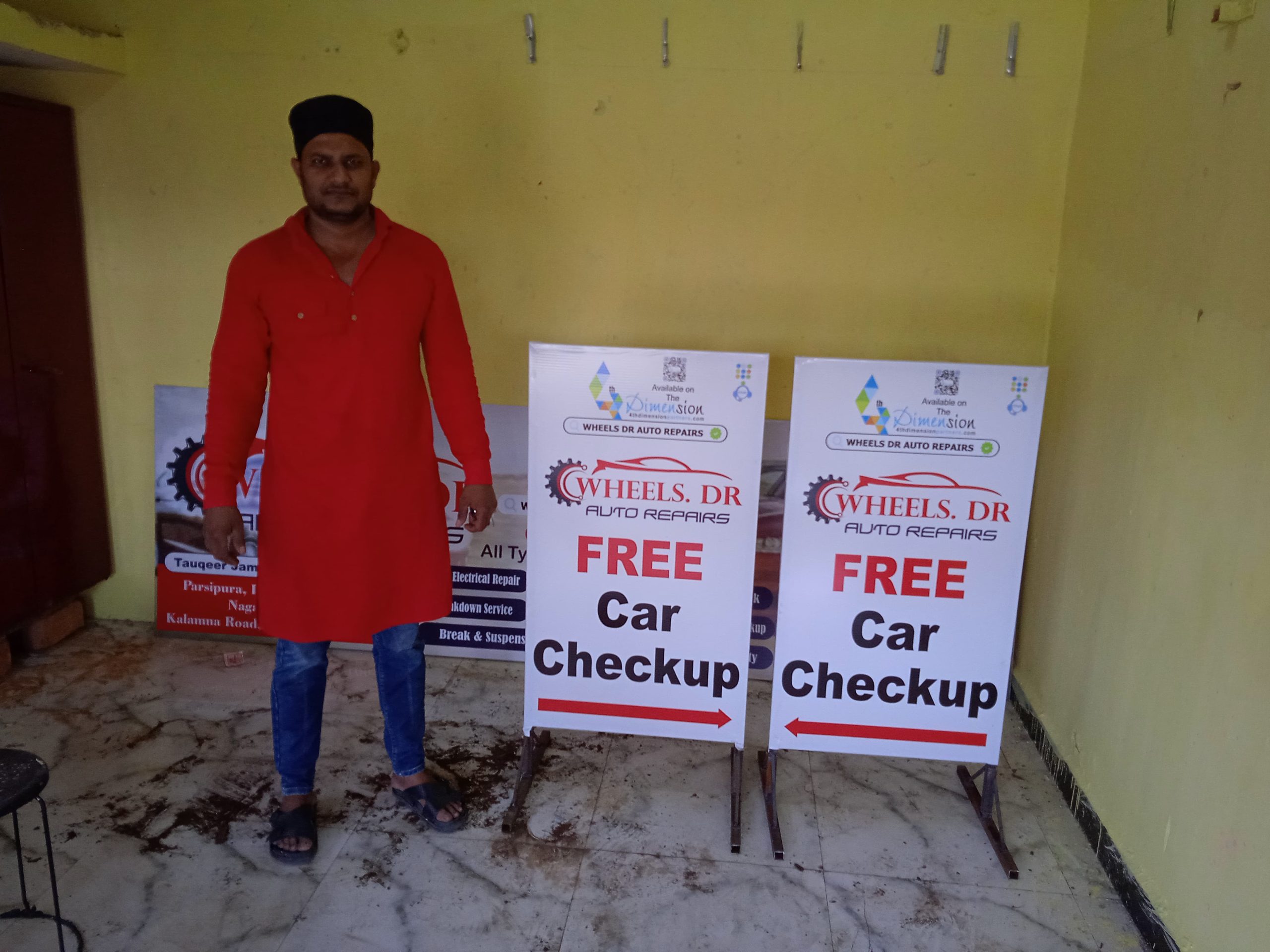 Standee printing press services in Parsipura Infront of Kamgar Nagar Ground Kalamna Road Kamptee, Nagpur Check sample for Car Repair Service Center 1