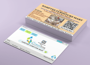Visiting Card printing press services in Behind Champa Aashram Mandir Rui Ganj Kamptee, Nagpur Check sample for Furniture Mart 3