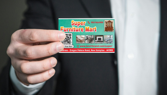 Visiting Card printing press services in Dragon Palace Road Kamptee, Nagpur Check sample for Furniture Mart