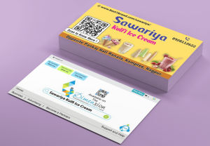 Visiting Card printing press services in Opposite Pankaj Hall Ranala Kamptee, Nagpur Check sample for Ice Cream Shop 3