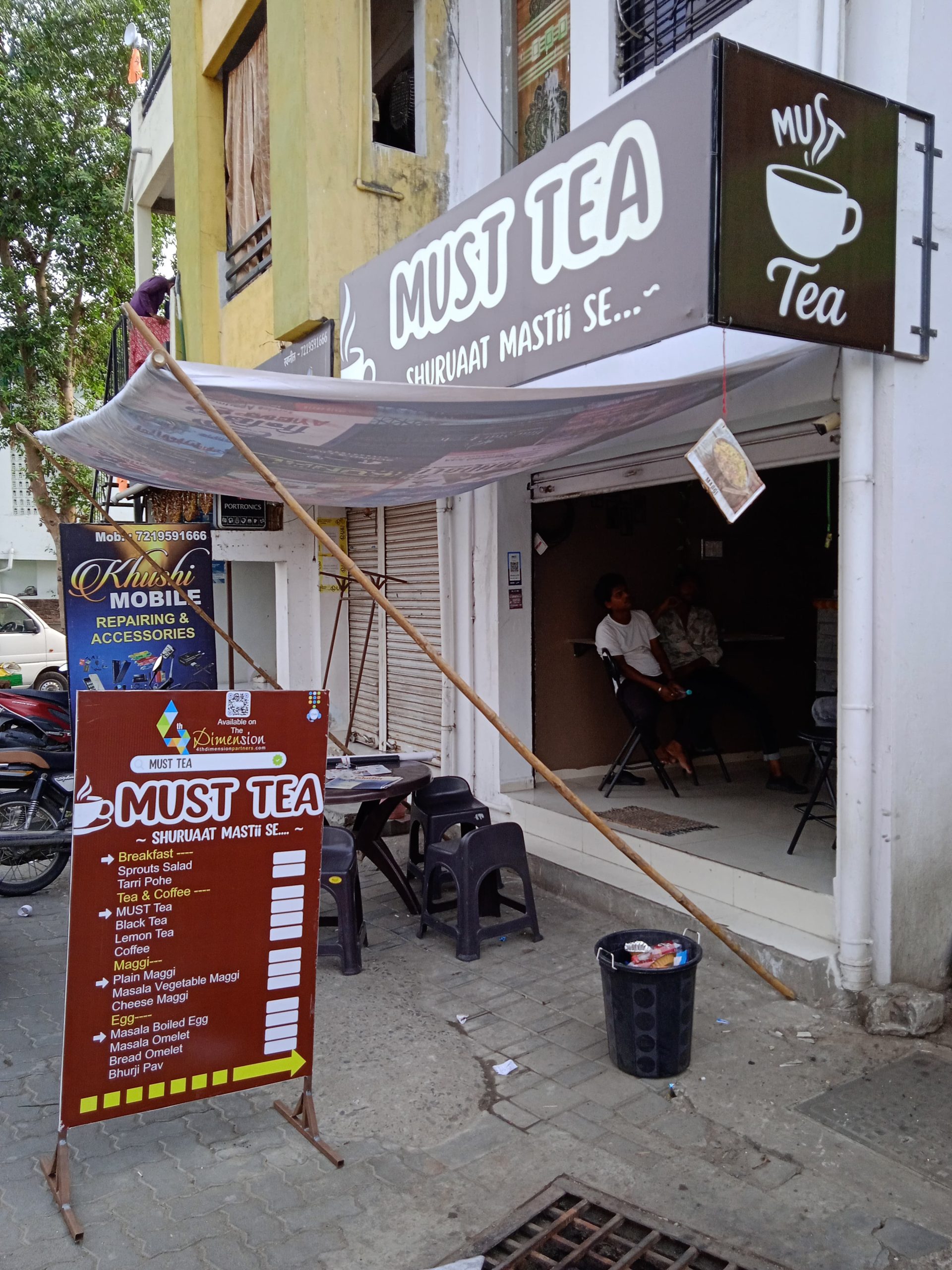 Standee printing press services in Opposite Tyre Junction Service Centre Hawara Peth Bhagwan Nagar Road, Nagpur Check sample for Tea Shop 1