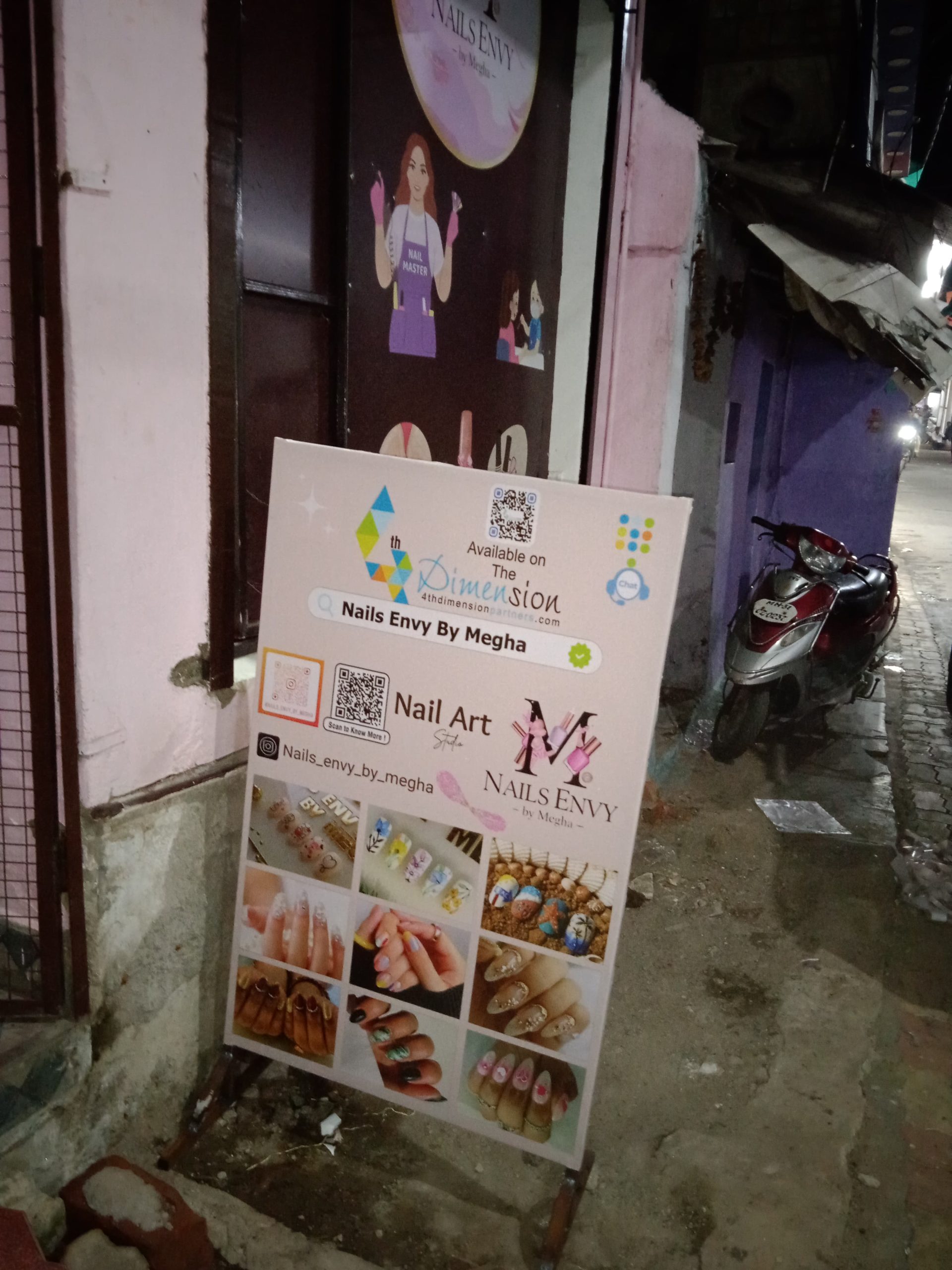 Standee printing press services in Futana Oli Kamptee, Nagpur Check sample for Nail Art Studio 2