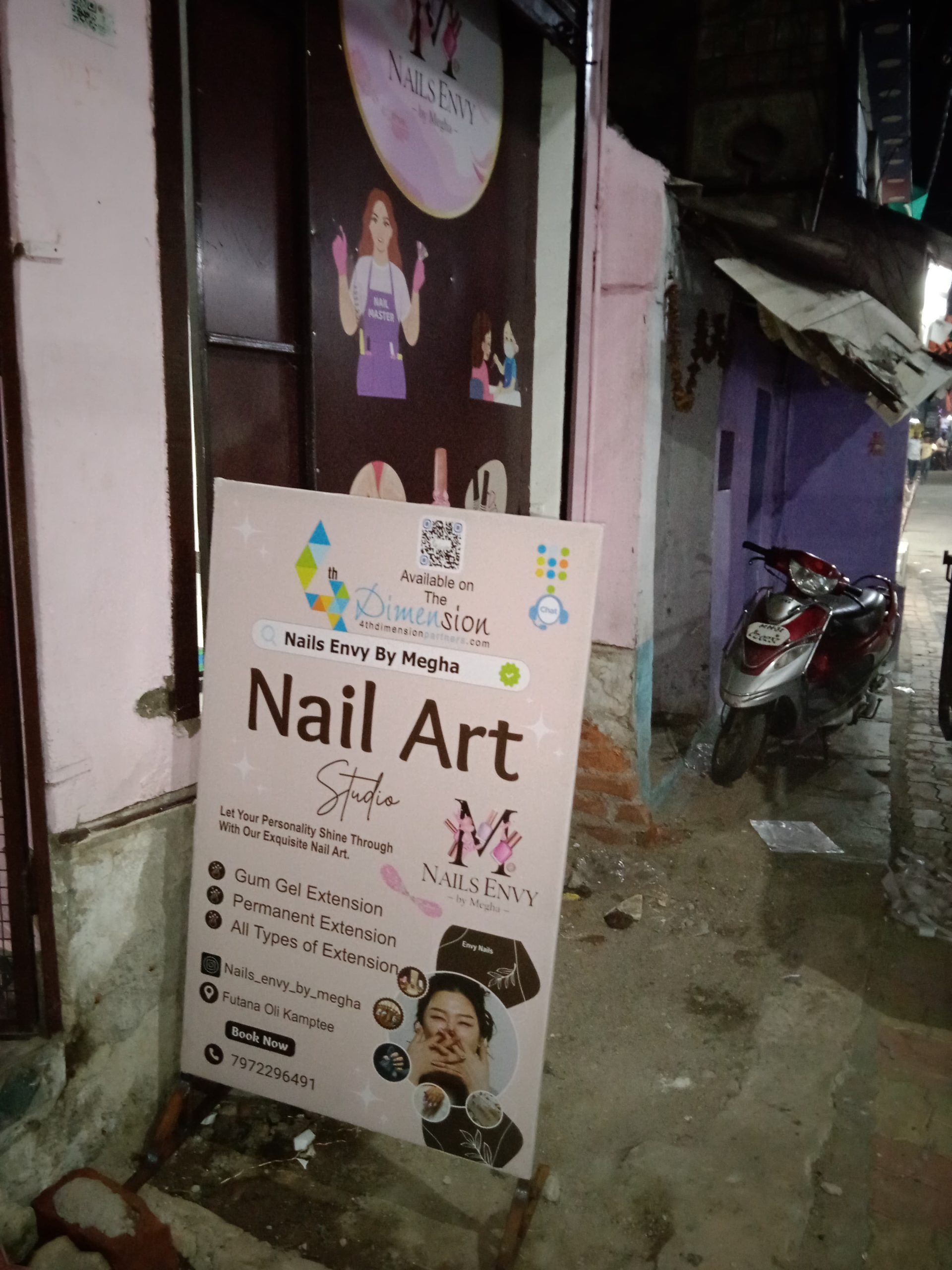 Standee printing press services in Futana Oli Kamptee, Nagpur Check sample for Nail Art Studio 1