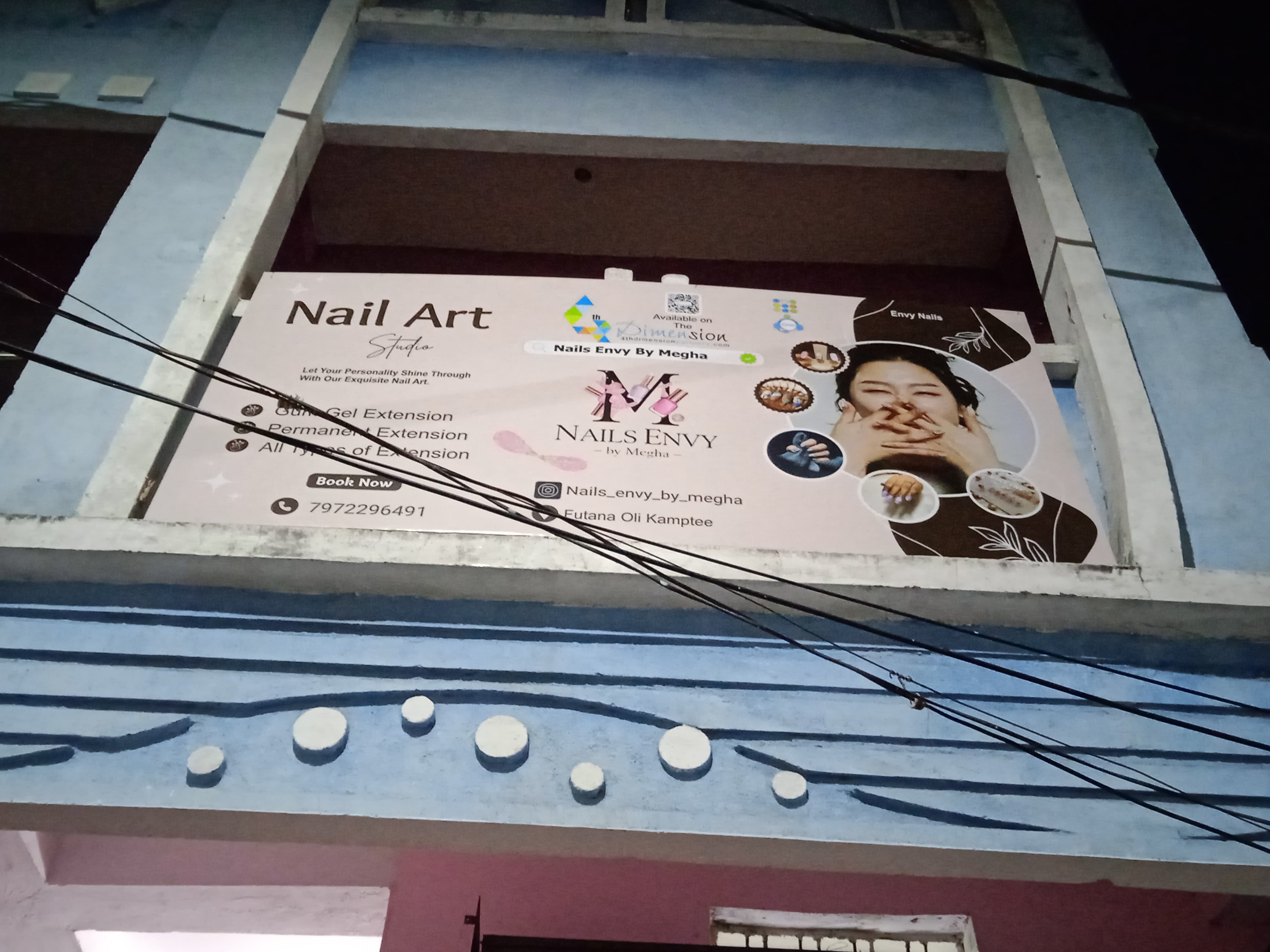 Flex Banner printing press services in Futana Oli Kamptee, Nagpur Check sample for Nail Art Studio