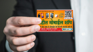Business Card printing press services in Indora Mata Tekdi Jaripatka Road, Nagpur Check sample for Mobile Shop 3