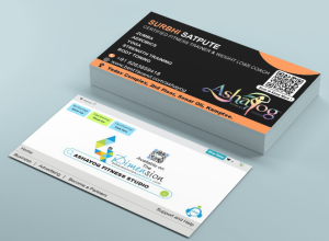 Visiting Card printing press services in Yadav Complex Sonar Oli Kamptee, Nagpur Check sample for Fitness Studio 5