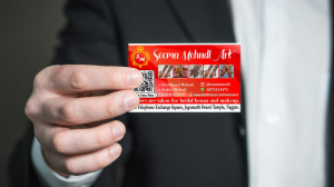Business Card printing press services in Telephone Exchange Square Jagannath Swami Temple, Nagpur Check sample for Mehndi Artist 3