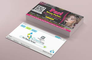 Visiting Card printing press services in Vaishali Kirana Second Floor Behind Kali Mata Mandir Vidyanagar Vathoda Near Krishna Vihar Apartment, Nagpur Check sample for Beauty Parlour 6