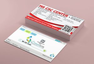 Visiting Card printing press services in Opposite Safal Interprise Kalmna Road Kamptee, Nagpur check sample for Common Services Centre 5